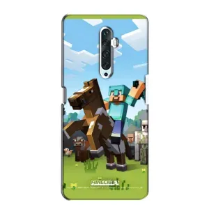 Чохли для Oppo Reno 2Z (Персонажі МайнКрафт) (На коні)