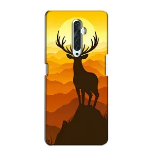 Чохли з зображенням різних тварин на Oppo Reno 2Z (Силует Оленя)