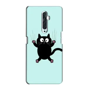 Силіконовий чохол з котиком для Oppo Reno 2Z (Падаючий кіт)