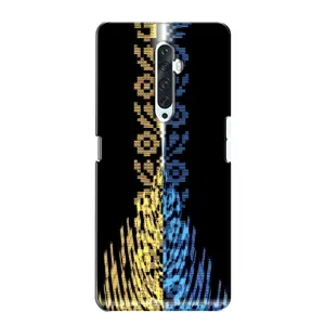Силиконовый Чехол на Oppo Reno 2Z (Патриотическая вышиванка)