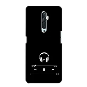Чохол з картинками на чорному фоні для Oppo Reno 2Z (Плеєр)