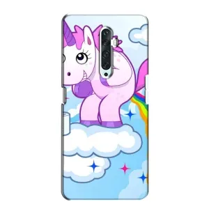 Чехол Unicorn на Oppo Reno 2Z (Радуга единорожка)