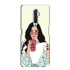 Силіконовый Чохол на Oppo Reno 2Z з картинкой Модных девушек (З напоєм)
