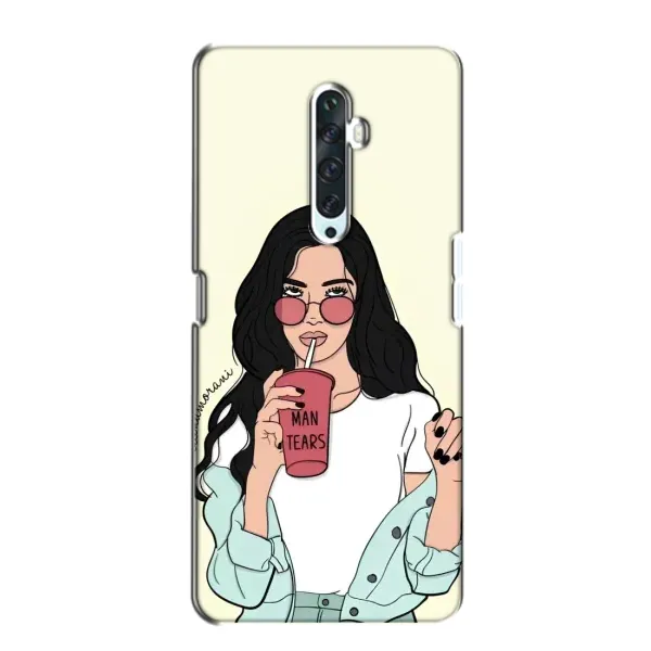 Чехол с рисунком «С напитком» для OPPO Reno 2Z