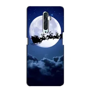 Чохол Санта Клаус для Oppo Reno 2Z (Санта - місяць)