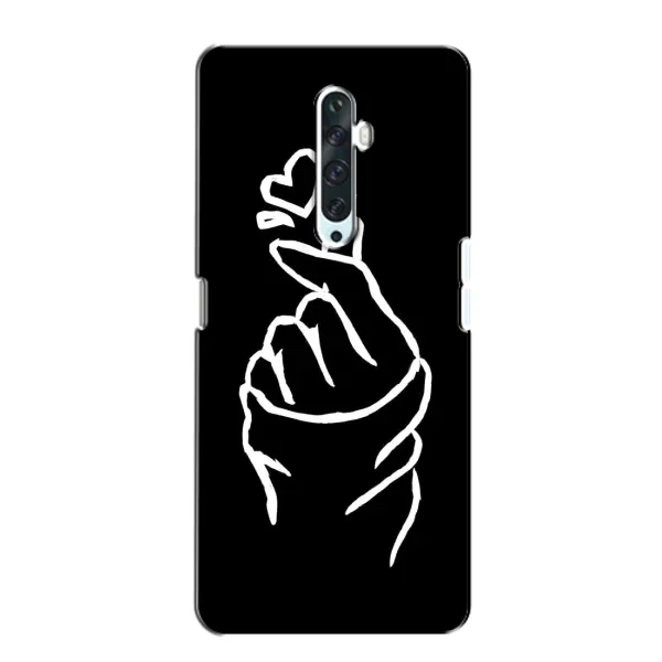 Чехол с рисунком «Сердце на черном» для OPPO Reno 2Z Чехол с рисунком «Сердце на черном» для OPPO Reno 2Z