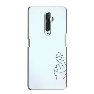 Чехлы (Знак сердечка) на Oppo Reno 2Z (Сердце на голубом)