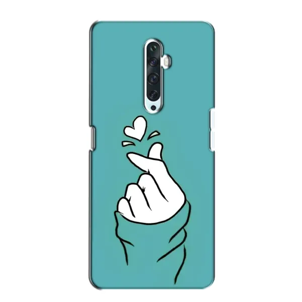 Чехол с рисунком «Сердечко на бирюзовом» для OPPO Reno 2Z Чехол с рисунком «Сердечко на бирюзовом» для OPPO Reno 2Z