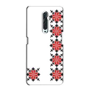 Силиконовый Чехол на Oppo Reno 2Z с картинкой Вышиванки (Силуэт вышиванки)