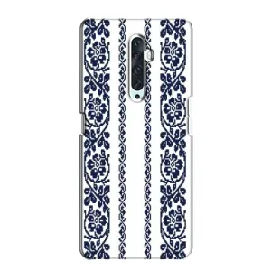 Силиконовый Чехол на Oppo Reno 2Z с картинкой Вышиванки (Синяя вышиванка)