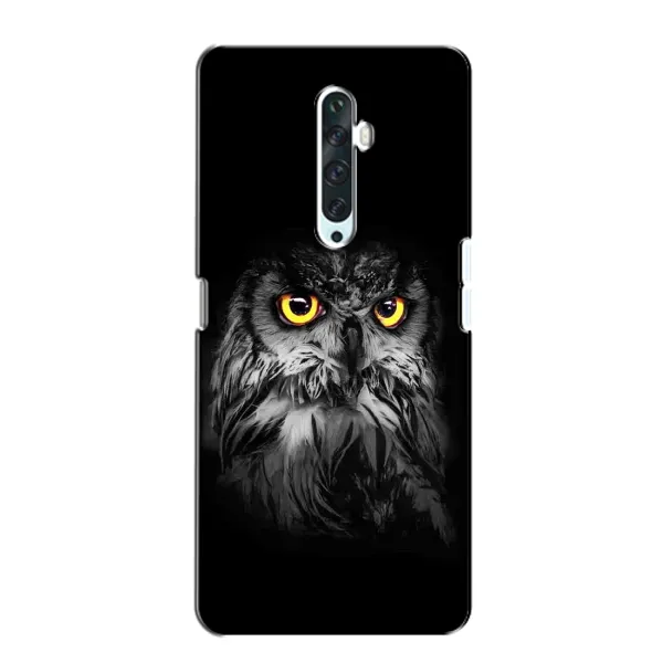 Чехол с рисунком «Сова на чёрном» для OPPO Reno 2Z Чехол с рисунком «Сова на чёрном» для OPPO Reno 2Z