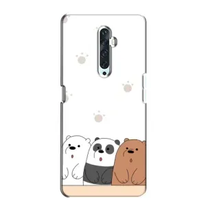 Чохли з зображенням різних тварин на Oppo Reno 2Z (Здивовані ведмедики)