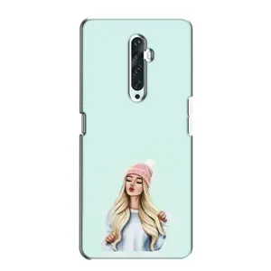 Силіконовый Чохол на Oppo Reno 2Z з картинкой Модных девушек (В шапці)