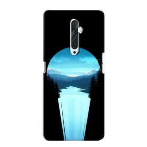 Летний Чехол на Oppo Reno 2Z (Синий Водопад)