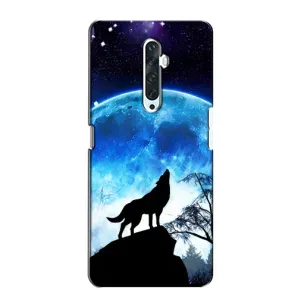 Чохол з Вовком на Oppo Reno 2Z (Виє на місяць)
