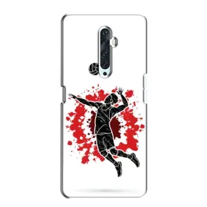 Чохли з прінтом Спортивна тематика для Oppo Reno 2Z (Волейболіст)
