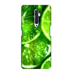Чохол з зображенням смачної їжі для Oppo Reno 2Z (Яскравий Лайм)