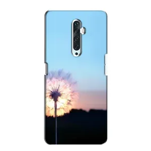 Силиконовый Чехол с одуванчиками на Oppo Reno 2Z (Закат с одуванчиком)