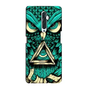 Чохли з принтом СОВИ для Oppo Reno 2Z (Зелена сова)