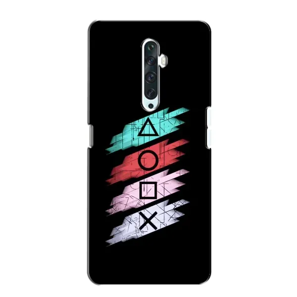 Чехол с рисунком «Значки Sony» для OPPO Reno 2Z Чехол с рисунком «Значки Sony» для OPPO Reno 2Z