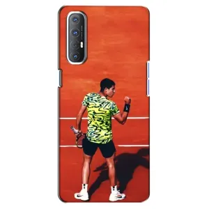 Чехлы с принтом Спортивная тематика для Oppo Reno 3 Pro (Алькарас Теннисист)