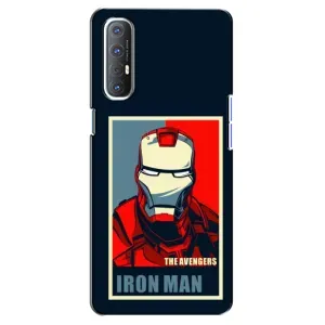 Чехол Супергерой Железный человек на Oppo Reno 3 Pro (Art Iron man)