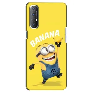 Мультяшний принт на Чохол для Оппо Рено 3 Про (Banana)
