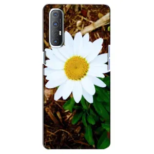 Чохол з ромашками на Oppo Reno 3 Pro (Біла ромашка)