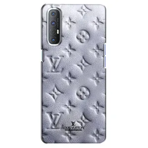 Текстурний Чохол Louis Vuitton для Оппо Рено 3 Про (Білий ЛВ)