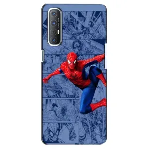 Силиконовый Чехол для Oppo Reno 3 Pro (Человек Паук)