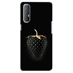 Чехол с изображением вкусной еды для Oppo Reno 3 Pro (Чёрная клубника)