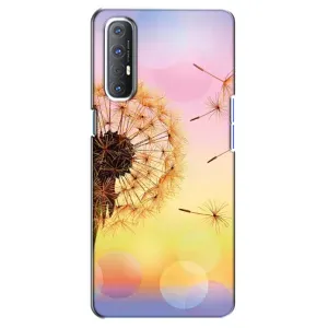 Силіконовий Чохол з кульбабками на Oppo Reno 3 Pro (Квітка-кульбаба)