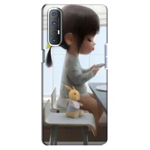 Дівчачий Чохол для Oppo Reno 3 Pro (ДІвчина з іграшкою)