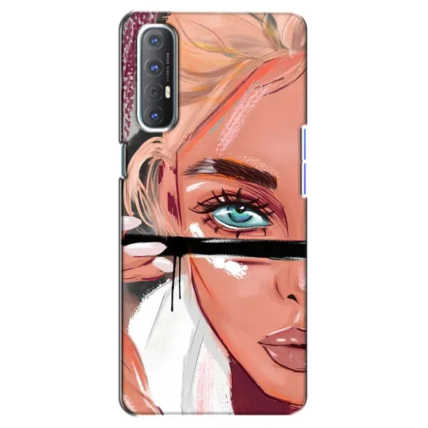 Чехол с рисунком «Девушка и ресницы» для OPPO Reno 3 Pro Чехол с рисунком «Девушка и ресницы» для OPPO Reno 3 Pro
