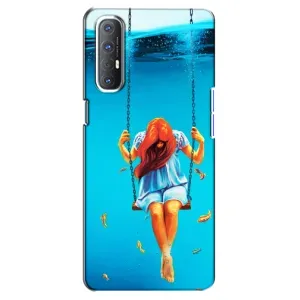 Чохол Стильні дівчата на Oppo Reno 3 Pro (Дівчина на гойдалці)
