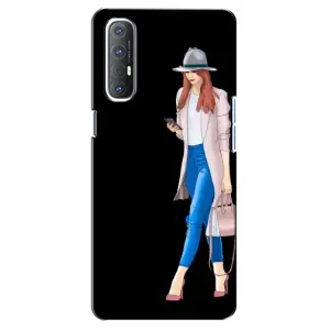 Чохол з картинкою Модні Дівчата Oppo Reno 3 Pro (Дівчина з телефоном)