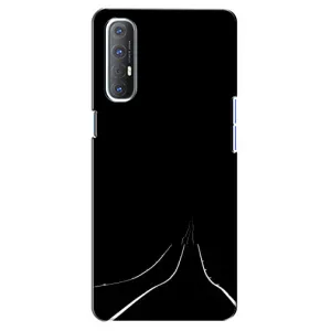 Чехол с картинками на черном фоне для Oppo Reno 3 Pro (Дорога)