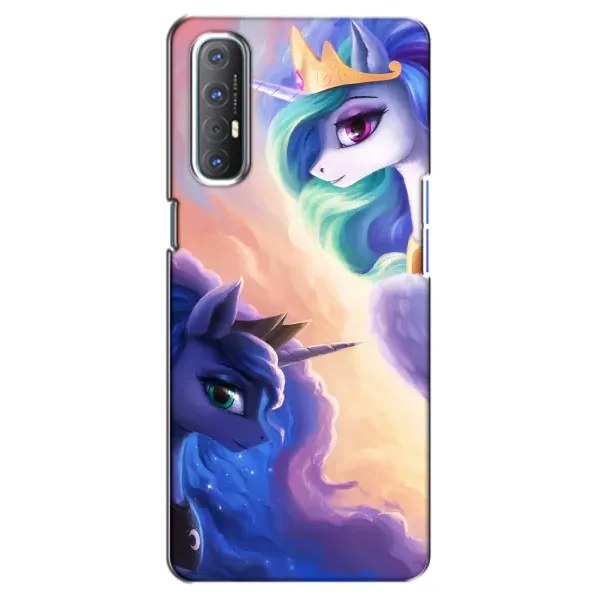 Чехол с рисунком «Единорожки на тучках» для OPPO Reno 3 Pro Чехол с рисунком «Единорожки на тучках» для OPPO Reno 3 Pro