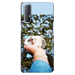 Чохли з зображенням різних тварин на Oppo Reno 3 Pro (Їжачок в руці)