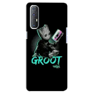 Чехол Супергерои Марвел на Оппо Рено 3 Про (Groot)