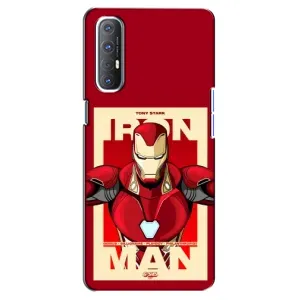Чехол Супергерой Железный человек на Oppo Reno 3 Pro (Iron man)