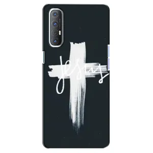Чехлы для Оппо Рено 3 Про (Крест Иисуса) (Jesus)