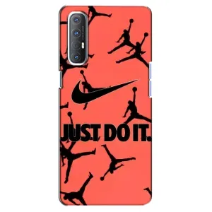 Силіконовый Чохол Nike Air Jordan на Оппо Рено 3 Про (Just Do It)