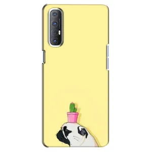 Бампер для Oppo Reno 3 Pro з картинкою "Песики" (Кактус на голові)
