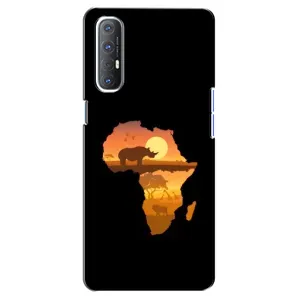 Летний Чехол на Oppo Reno 3 Pro (Карта)