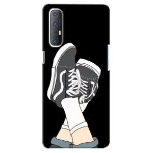 Чехол с Прикольным принтом на Oppo Reno 3 Pro (Кеды)