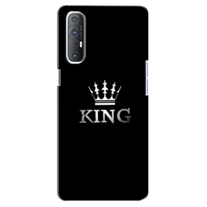 Чохол (Корона на чорному фоні) для Оппо Рено 3 Про (KING)