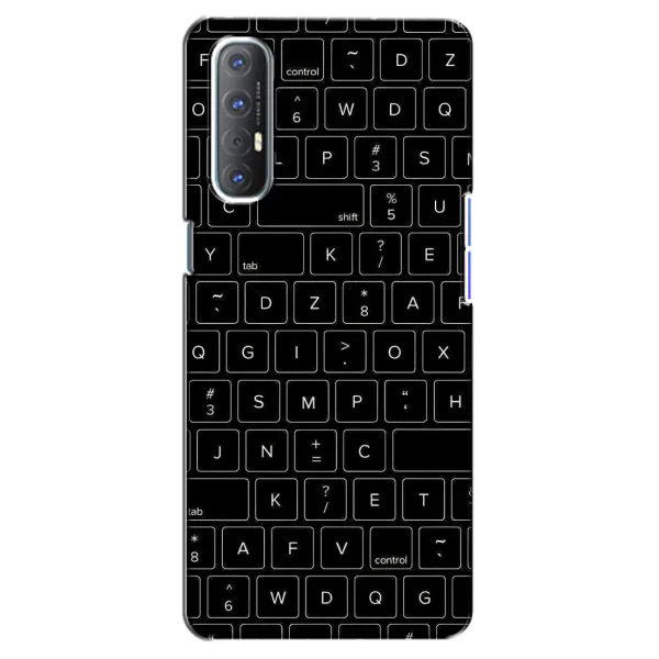Чехол с рисунком «Клавиатура» для OPPO Reno 3 Pro Чехол с рисунком «Клавиатура» для OPPO Reno 3 Pro