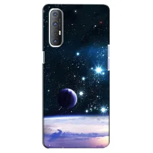 Чехол (ТПУ) с планетами на Oppo Reno 3 Pro (Космический вид)
