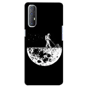 Силиконовый Чехол с принтом "Космонавты" на Oppo Reno 3 Pro (Космонавт)